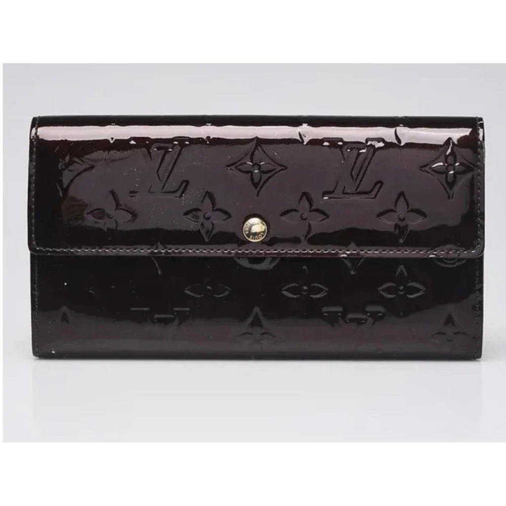 Louis Vuitton Vernis Monogram Wallet Authentic LV Patent Leather With Chain - Picture 12 of 12